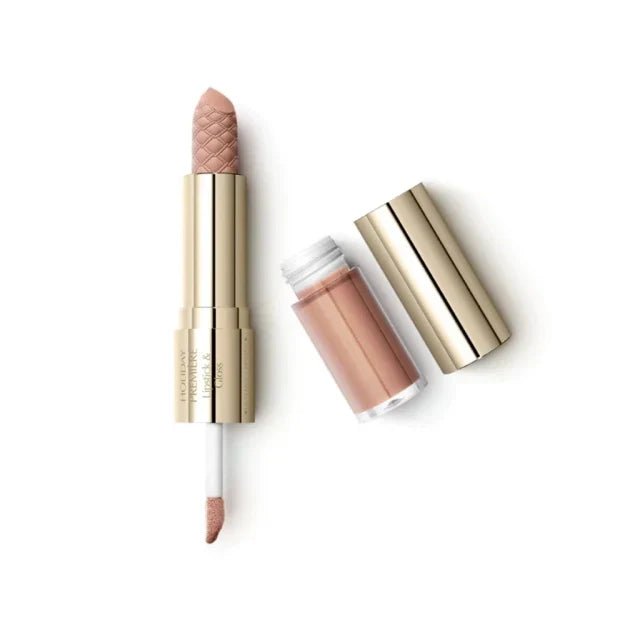 Holiday Première Lipstick & Gloss - Batom & Gloss 2 em 1 - Cor 01 - Enchanting Nude - 3g e 2,5ml - Imagem 3